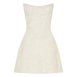 Lorrie Tweed Corset Mini Dress
