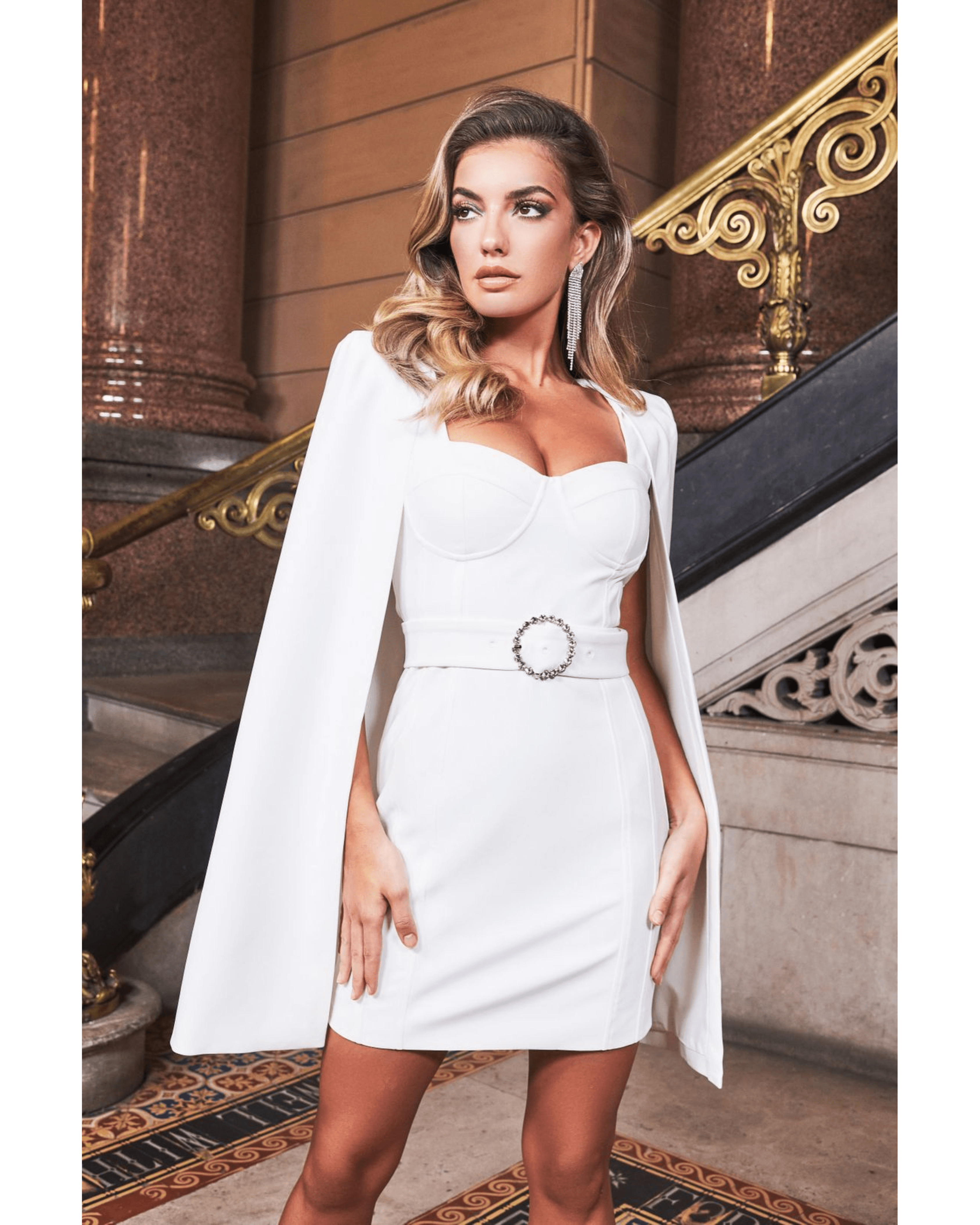 Underwired Cape Mini Dress - Endless - UAE Rental and Resale for Women's Fashion