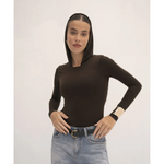 Urban Drape Hooded Long-Sleeve Top - Endless - UAE Rental and Resale for Women's Fashion