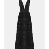 V-neck Embroidered Maxi Dress - Endless - UAE Rental and Resale for Women's Fashion