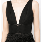 V-neck Embroidered Maxi Dress - Endless - UAE Rental and Resale for Women's Fashion