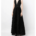 V-neck Embroidered Maxi Dress - Endless - UAE Rental and Resale for Women's Fashion