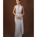 Valeria Gown - Stone - Endless - UAE Rental and Resale for Women's Fashion