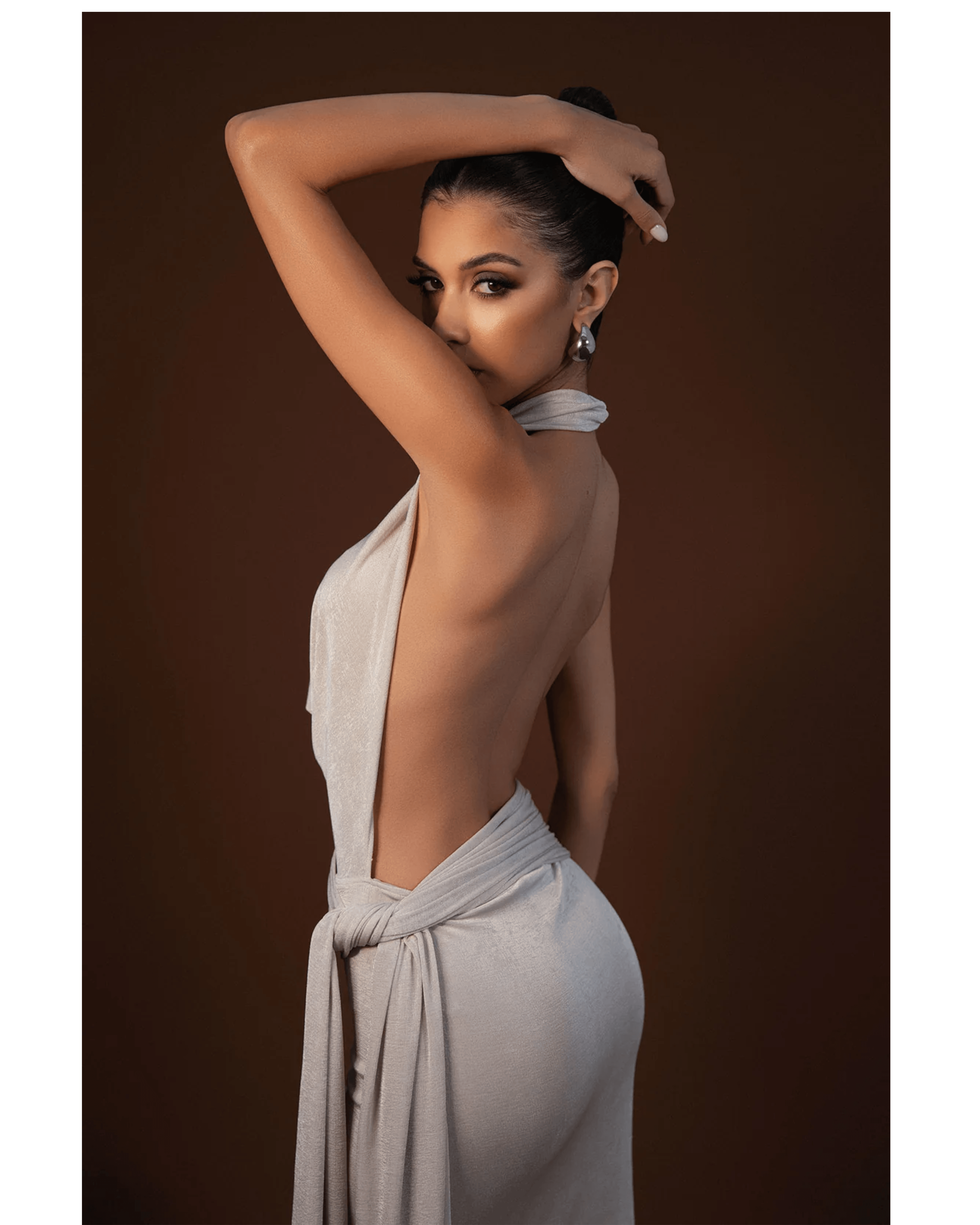 Valeria Gown - Stone - Endless - UAE Rental and Resale for Women's Fashion