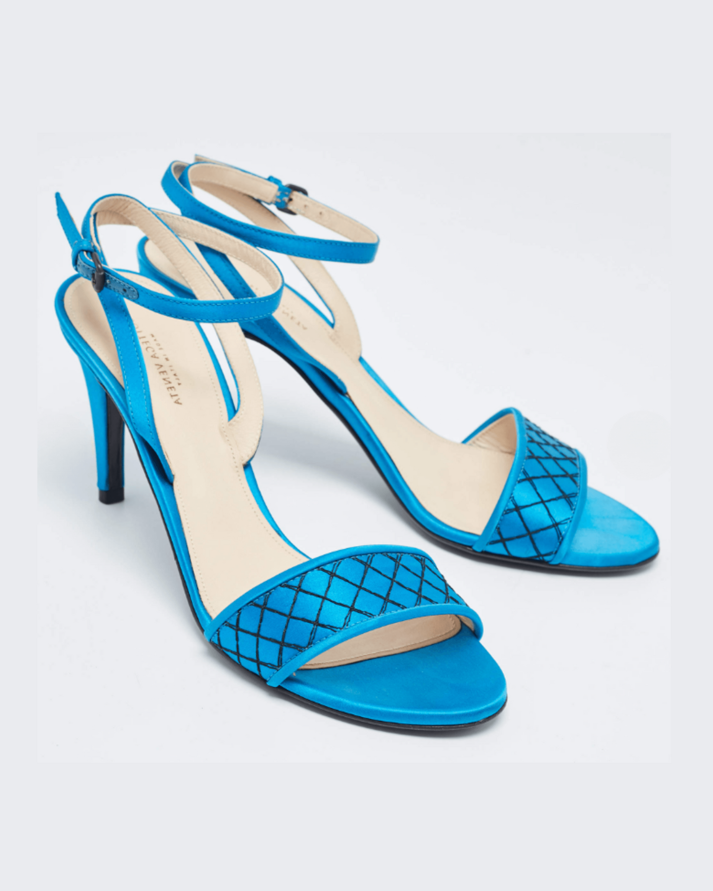 Veneta Satin Sandal Heel Pumps - Endless