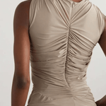 Venus Draped Cutout Stretch Jersey Top - Endless - UAE Rental and Resale for Women's Fashion