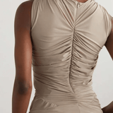 Venus Draped Cutout Stretch Jersey Top - Endless - UAE Rental and Resale for Women's Fashion