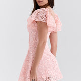 Verity Perfectly Floral Lace Mini Dress