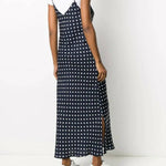 Veva Navy Polkadot Slip Dress - Endless