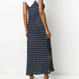 Veva Navy Polkadot Slip Dress - Endless