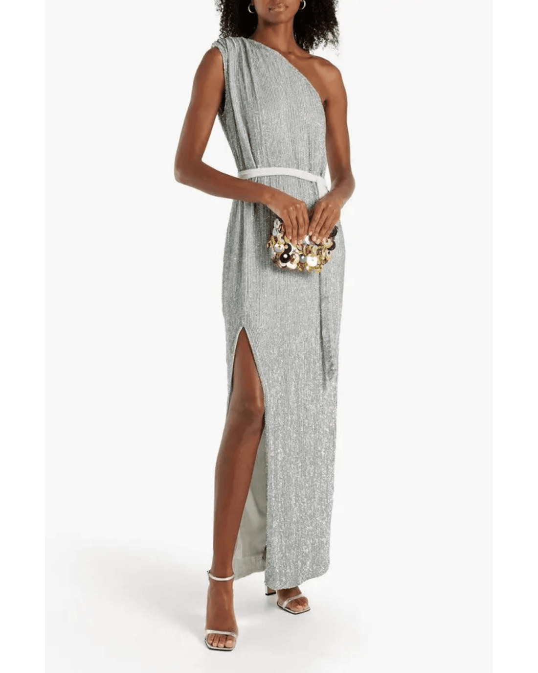 Vivien One-shoulder Sequined Chiffon Maxi Dress - Endless - UAE Rental and Resale for Women's Fashion
