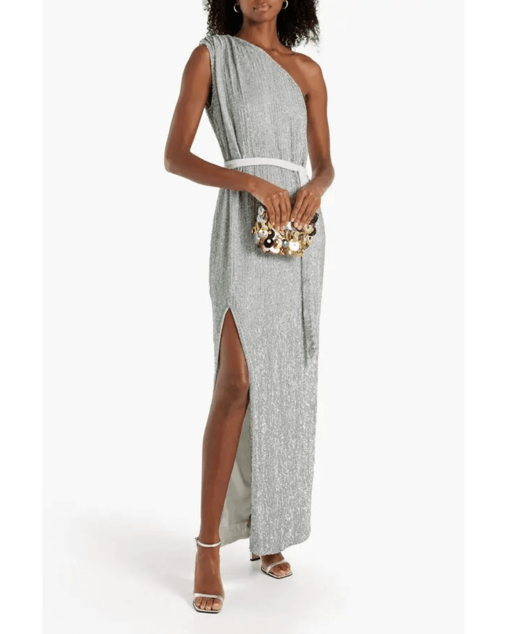 Vivien One-shoulder Sequined Chiffon Maxi Dress - Endless - UAE Rental and Resale for Women's Fashion