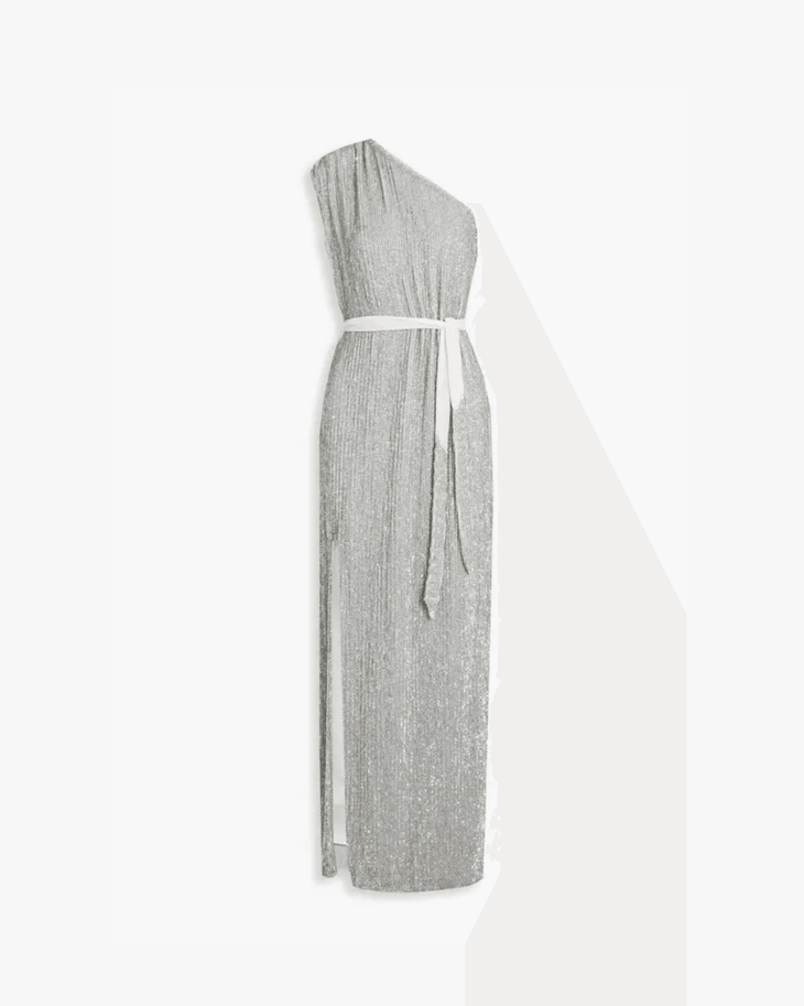 Vivien One-shoulder Sequined Chiffon Maxi Dress - Endless - UAE Rental and Resale for Women's Fashion