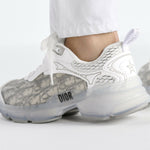 White Dior Vibe sneaker with quilted panel and translucent side details — Dior | Endless UAE