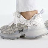 White Dior Vibe sneaker with quilted panel and translucent side details — Dior | Endless UAE