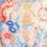 Belted floral-print linen mini dress in blue with long sleeves and bow detail — Zimmerman | Endless UAE