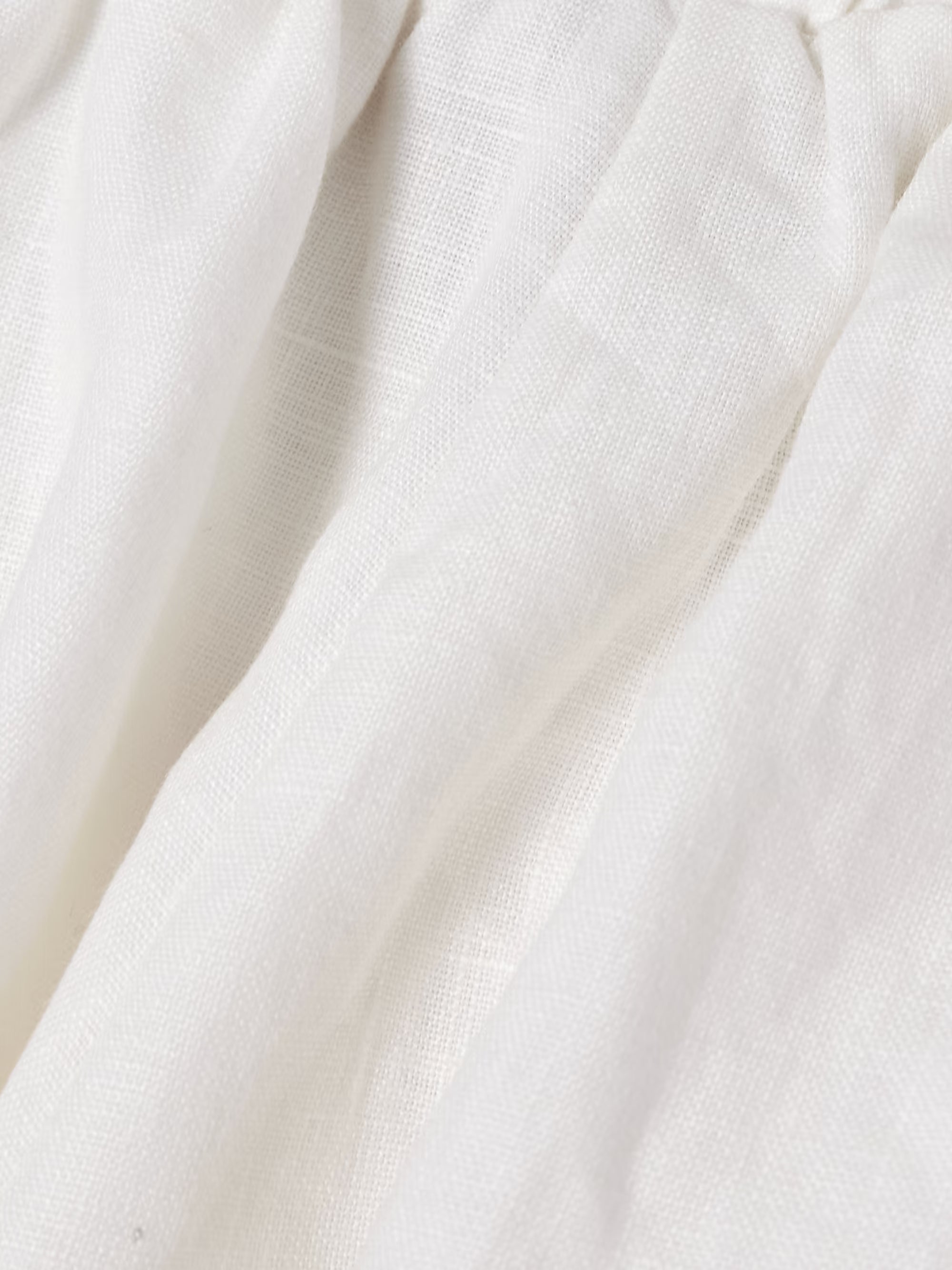 Offwhite Flowers Richelieu Shorts with scalloped edges and cutout details — FARM Rio | Endless UAE