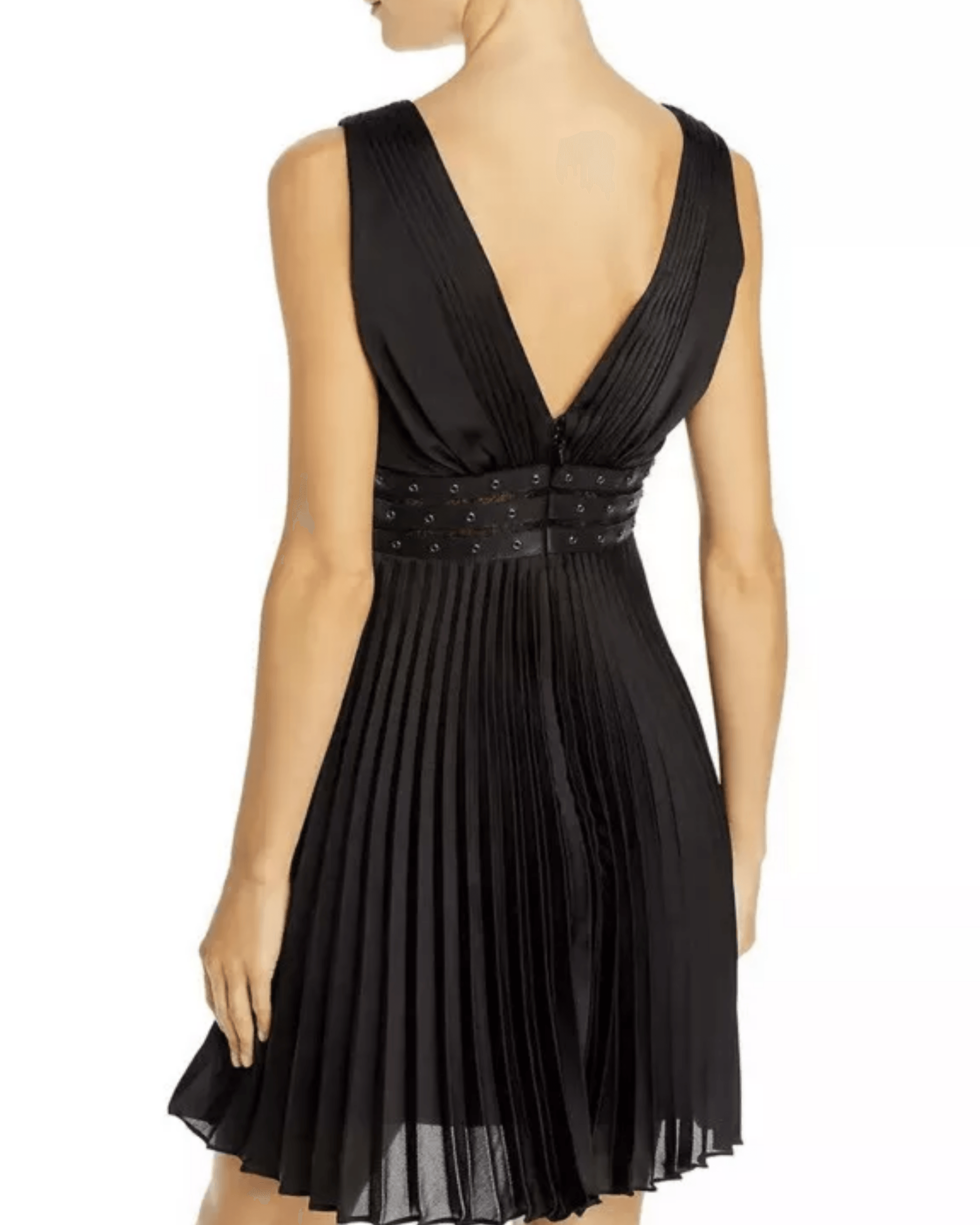 Waist Pleated Mini Dress - Endless - UAE Rental and Resale for Women's Fashion
