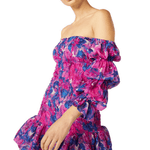 Watercolour Noura Off-the-shoulder Smocked Mini Dress - Endless - UAE Rental and Resale for Women's Fashion