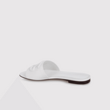 Dg White Leather Sandals