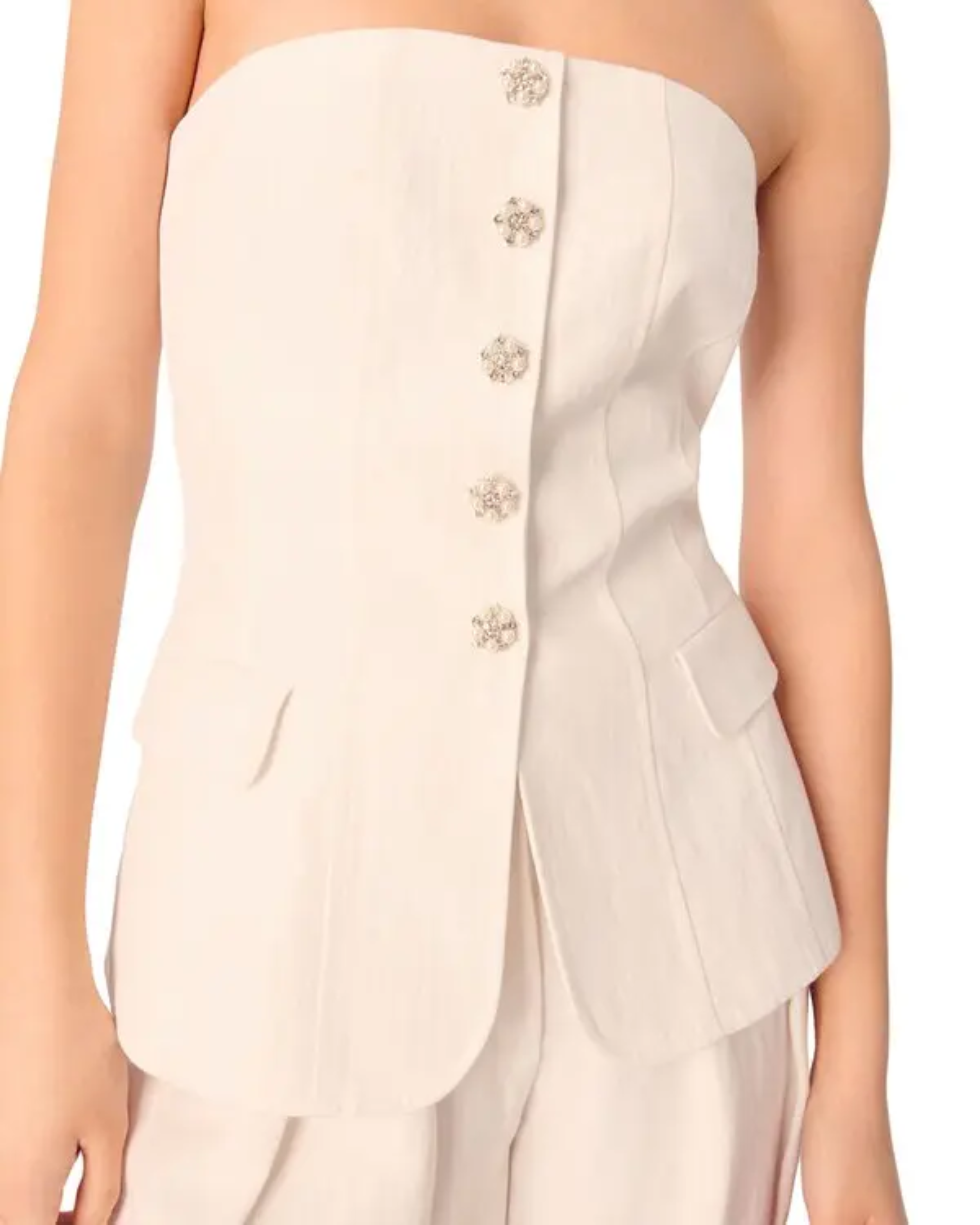 White Bustier Top - Endless - UAE Rental and Resale for Women's Fashion