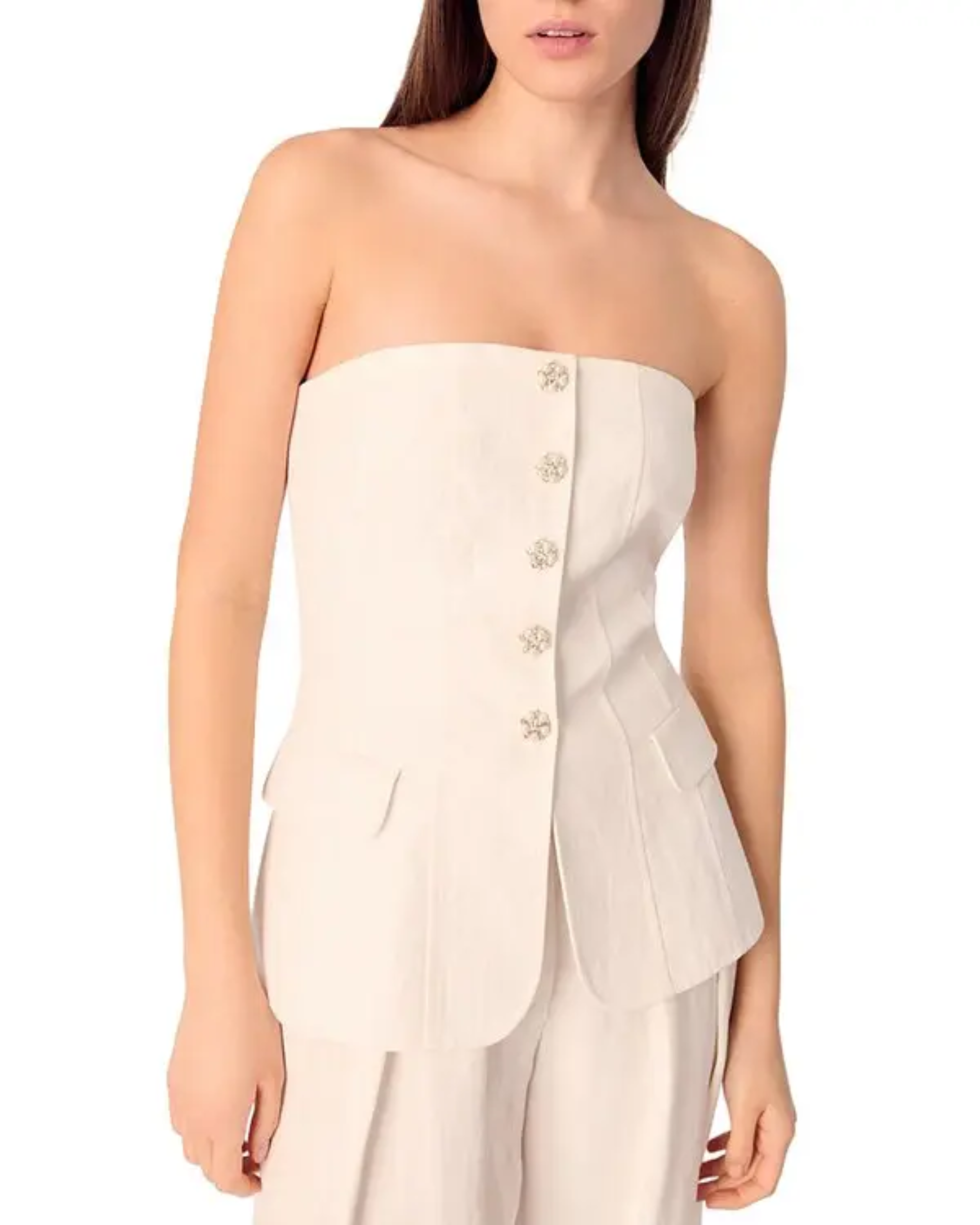 White Bustier Top - Endless - UAE Rental and Resale for Women's Fashion