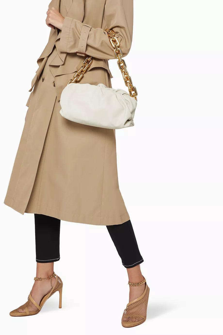 White Chain Pouch Handbag Cream - Endless - UAE Rental and Resale for Women's Fashion