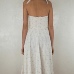 White Cotton Embroidered Midi Dress - Endless - UAE Rental and Resale for Women's Fashion