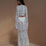 White Crochet Co-ord Set - Endless - UAE Rental and Resale for Women's Fashion