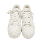 White Leather and Fabric LV Trainer Sneakers - Endless - UAE Rental and Resale for Women's Fashion