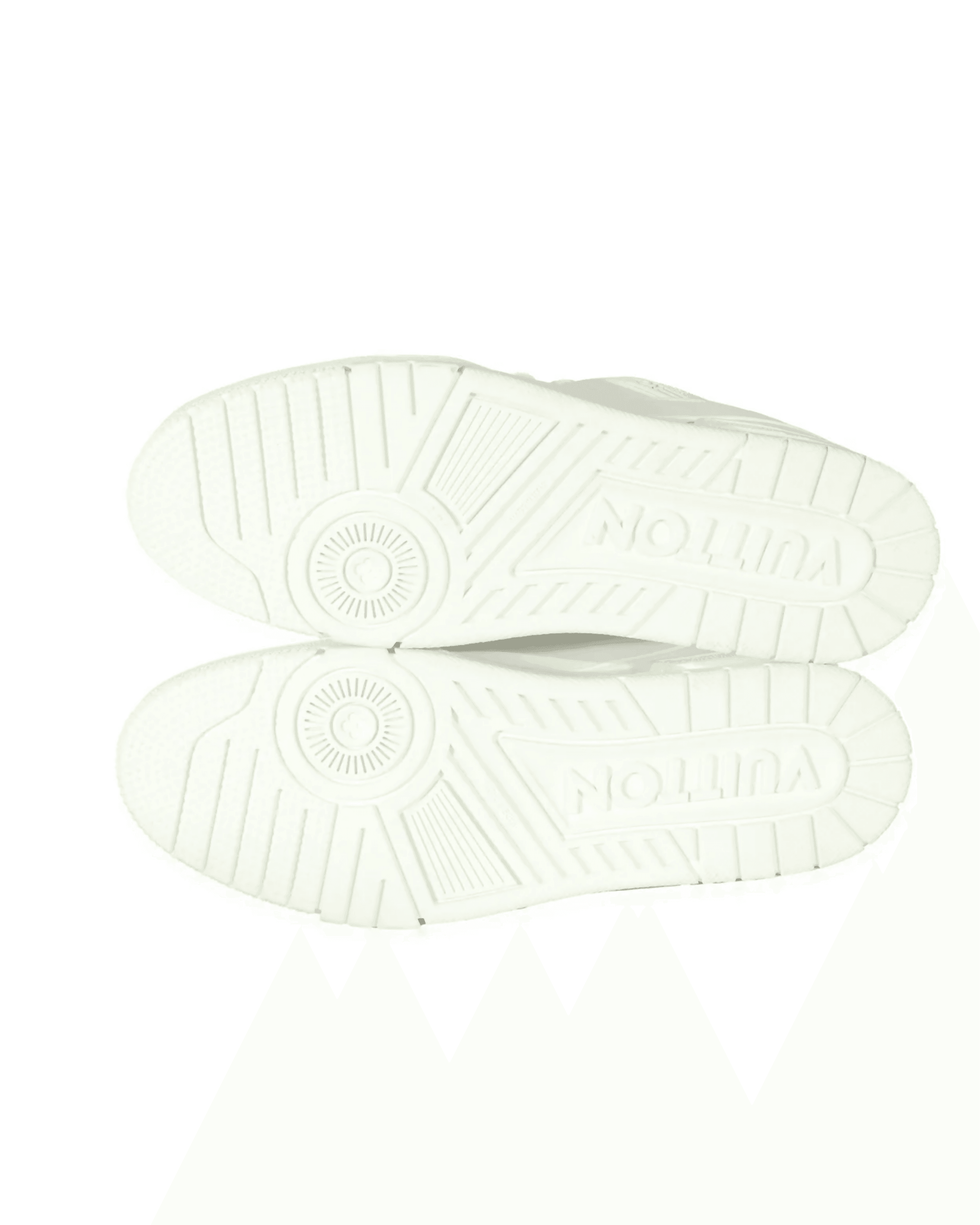 White Leather and Fabric LV Trainer Sneakers - Endless - UAE Rental and Resale for Women's Fashion