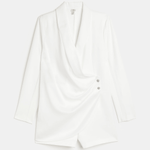 White Tailored Blazer Playsuit - Endless - UAE Rental and Resale for Women's Fashion