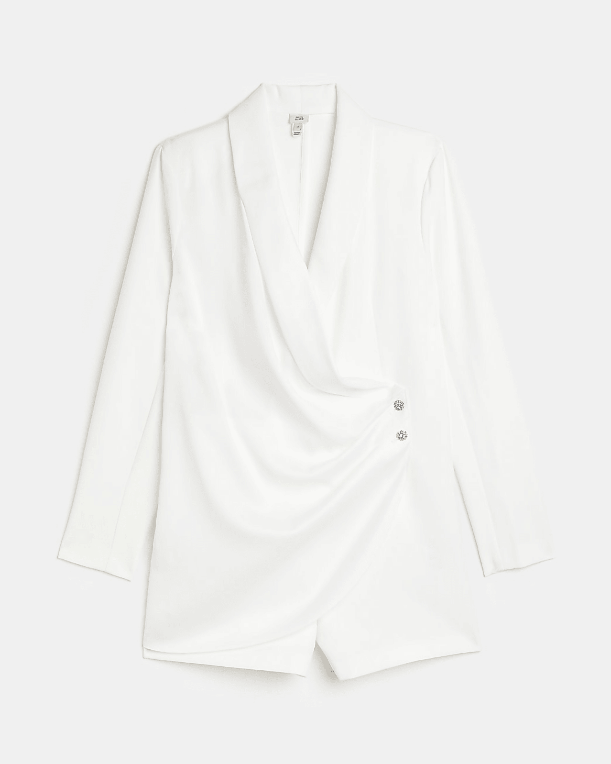 White Tailored Blazer Playsuit - Endless - UAE Rental and Resale for Women's Fashion