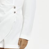 White Tailored Blazer Playsuit - Endless - UAE Rental and Resale for Women's Fashion