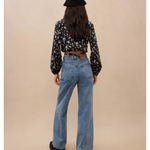 Wide-leg Jeans With Bead Embellishment - Endless - UAE Rental and Resale for Women's Fashion