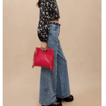 Wide-leg Jeans With Bead Embellishment - Endless - UAE Rental and Resale for Women's Fashion