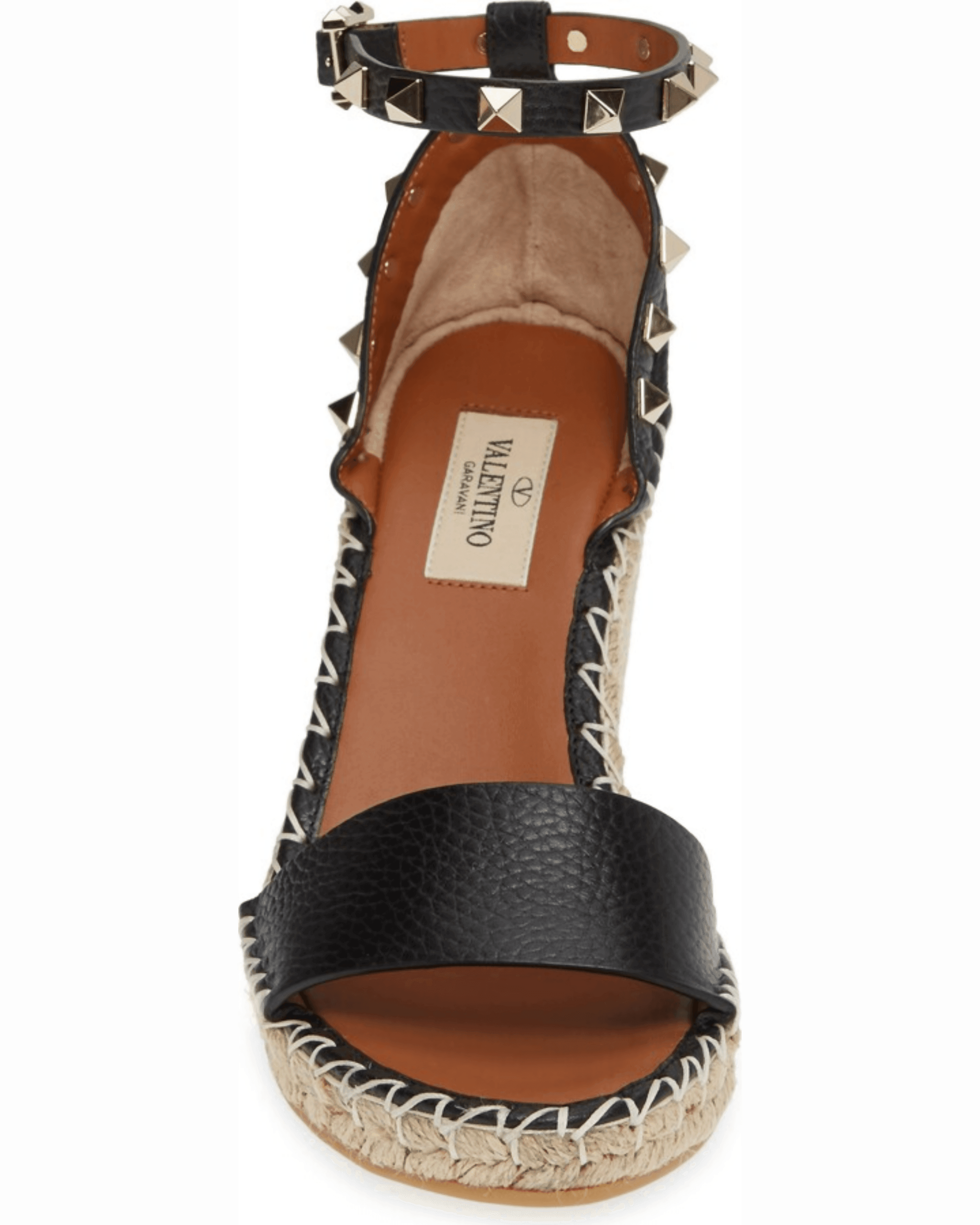 Women's Rockstud Wedge Espadrilles Leather - Endless - UAE Rental and Resale for Women's Fashion