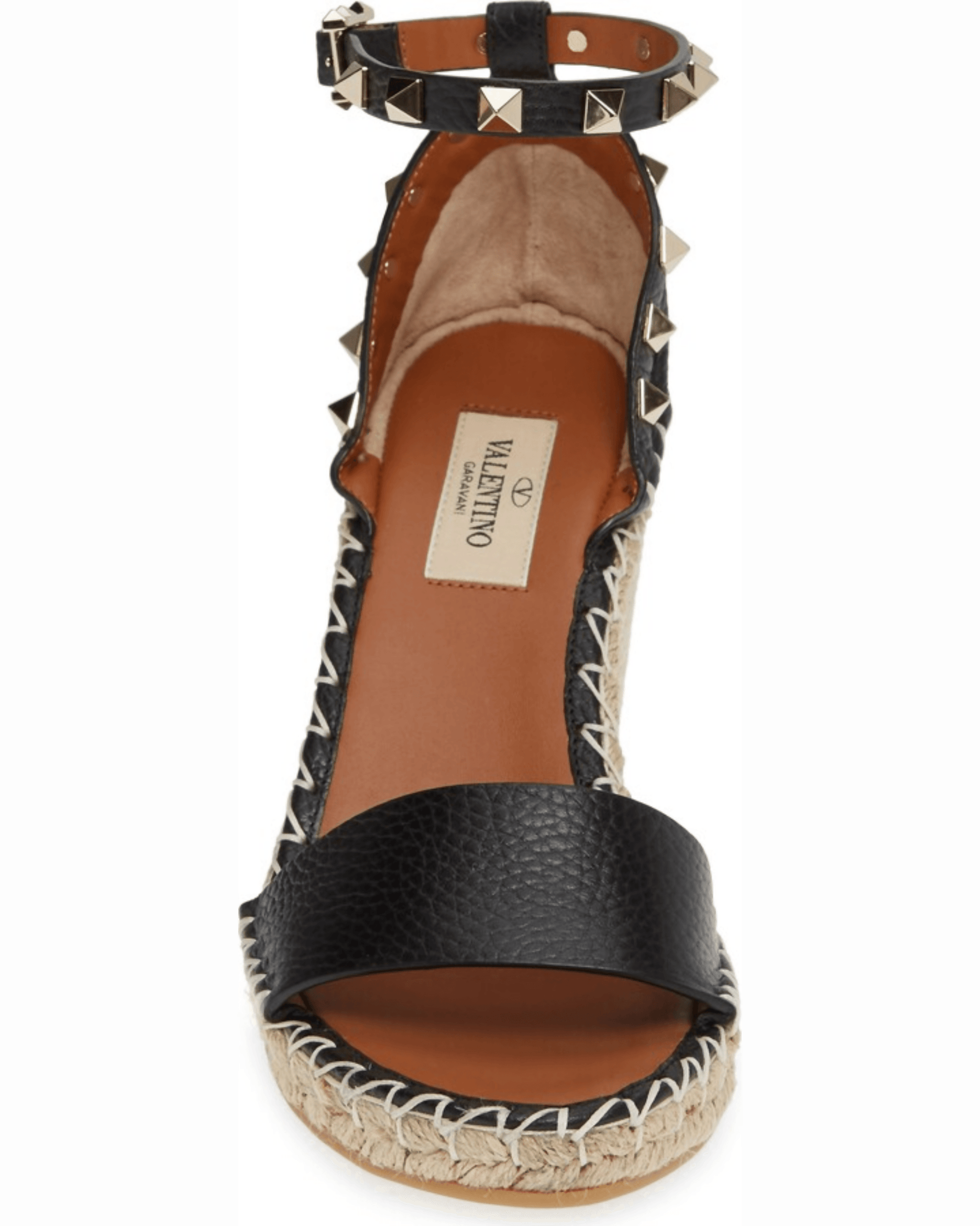 Women's Rockstud Wedge Espadrilles Leather - Endless