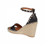 Women's Rockstud Wedge Espadrilles Leather - Endless - UAE Rental and Resale for Women's Fashion