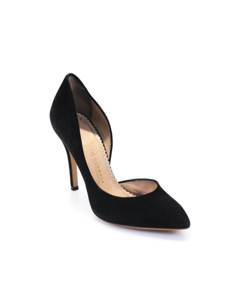 Women's Suede Pointed D'orsay Pumps - Endless - UAE Rental and Resale for Women's Fashion