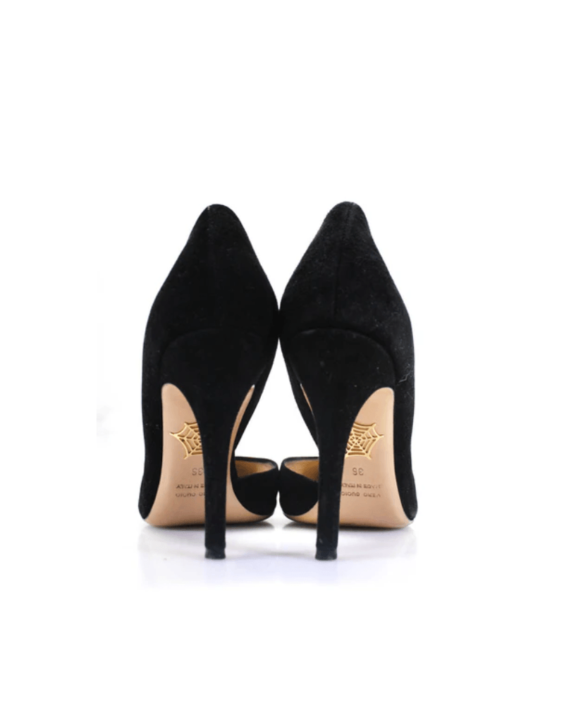 Women's Suede Pointed D'orsay Pumps - Endless - UAE Rental and Resale for Women's Fashion