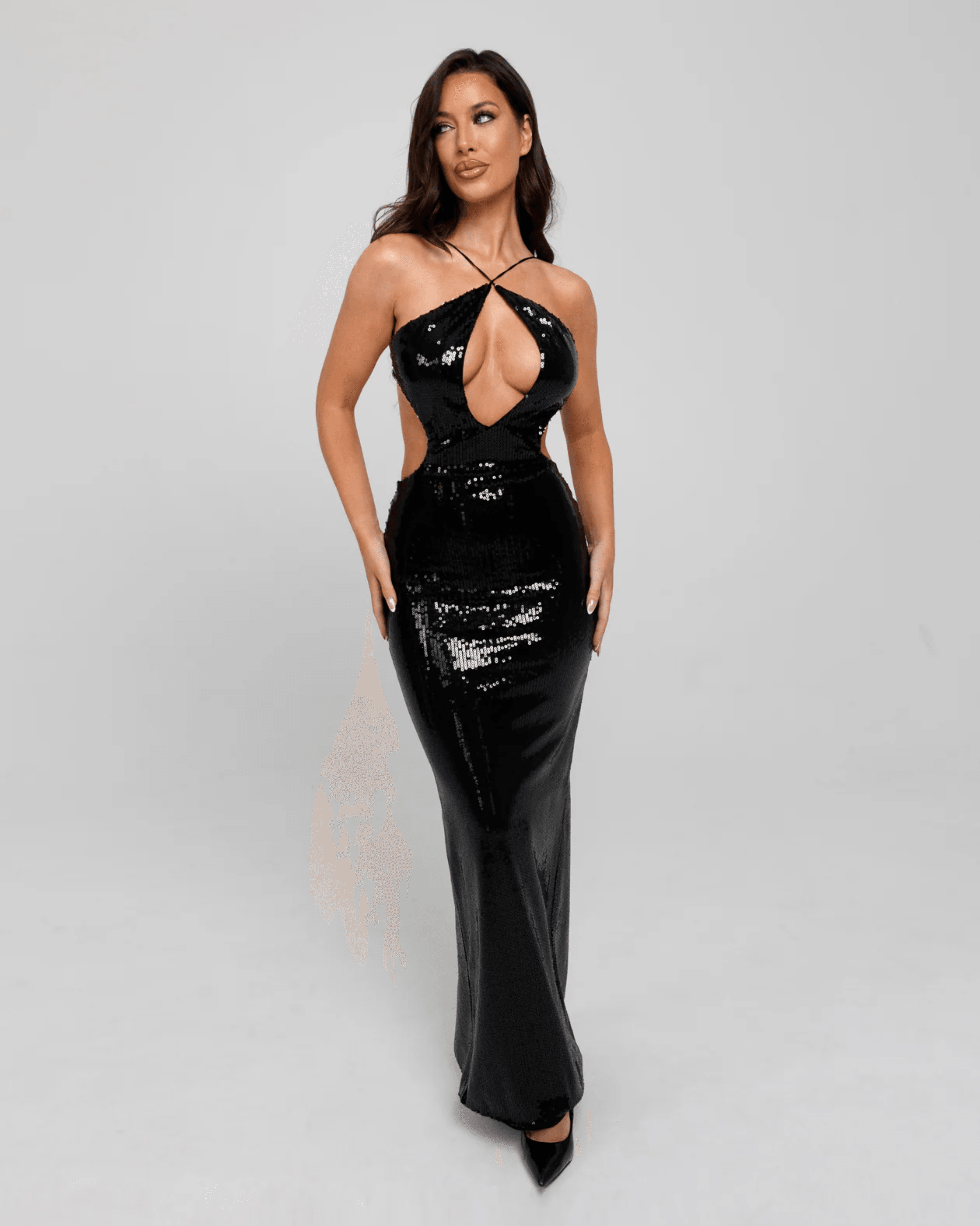 Wrapped in Luxury Maxi Dress - Endless - UAE Rental and Resale for Women's Fashion