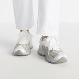 White Dior Vibe sneaker with quilted panel and translucent side details — Dior | Endless UAE