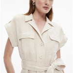 Yarn Dye Linen Utility Shirt Dress - Endless - UAE Rental and Resale for Women's Fashion