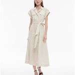 Yarn Dye Linen Utility Shirt Dress - Endless - UAE Rental and Resale for Women's Fashion