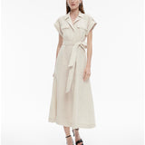 Yarn Dye Linen Utility Shirt Dress - Endless - UAE Rental and Resale for Women's Fashion