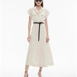 Yarn Dye Linen Utility Shirt Dress - Endless - UAE Rental and Resale for Women's Fashion