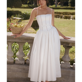 Ysabella White Cotton Maxi Sundress - Endless - UAE Rental and Resale for Women's Fashion