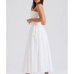 Ysabella White Cotton Maxi Sundress - Endless - UAE Rental and Resale for Women's Fashion
