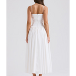 Ysabella White Cotton Maxi Sundress - Endless - UAE Rental and Resale for Women's Fashion